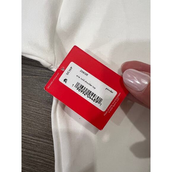 NWT Spanx Cold Shoulder crop sweatshirt - Picture 5 of 6